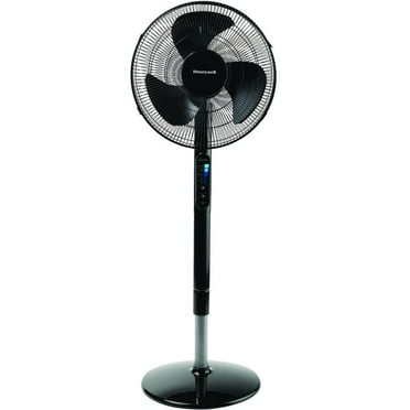 Black 18.5 x 15 x 47 inches Bionaire Commander Oscillating Pedestal Fan 